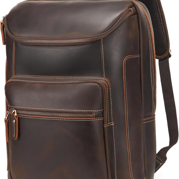 Full Grain Cowhide Leather Casual Rucksack