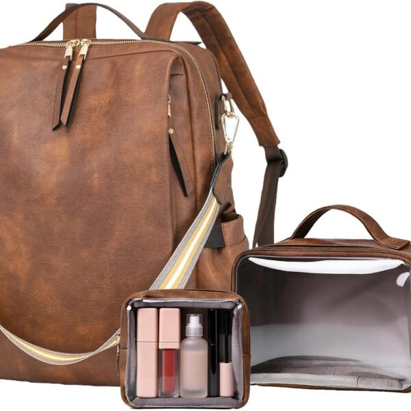 U Shaped Zipper Leather Casual Bag
