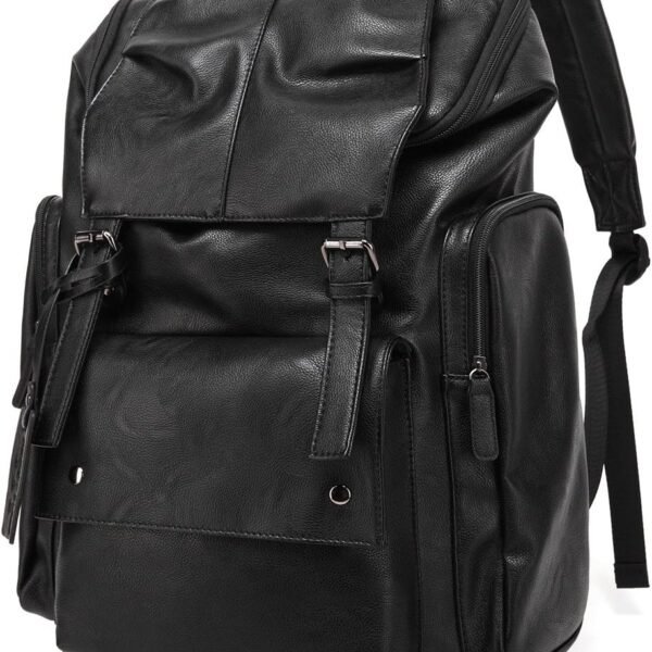 Multi Compartment PU Leather Laptop Bag